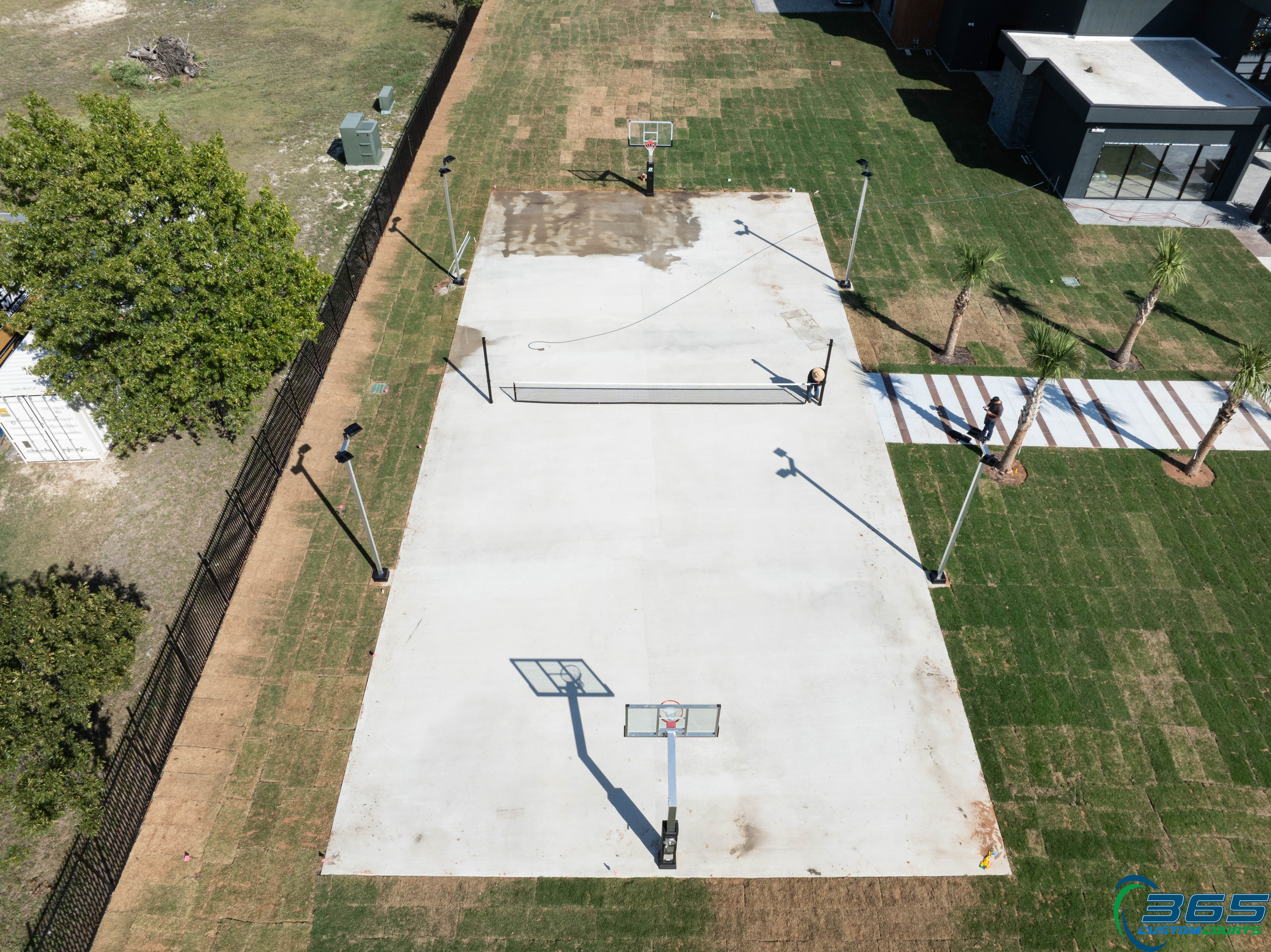 Basketball and pickleball multi-sport court in Allen
