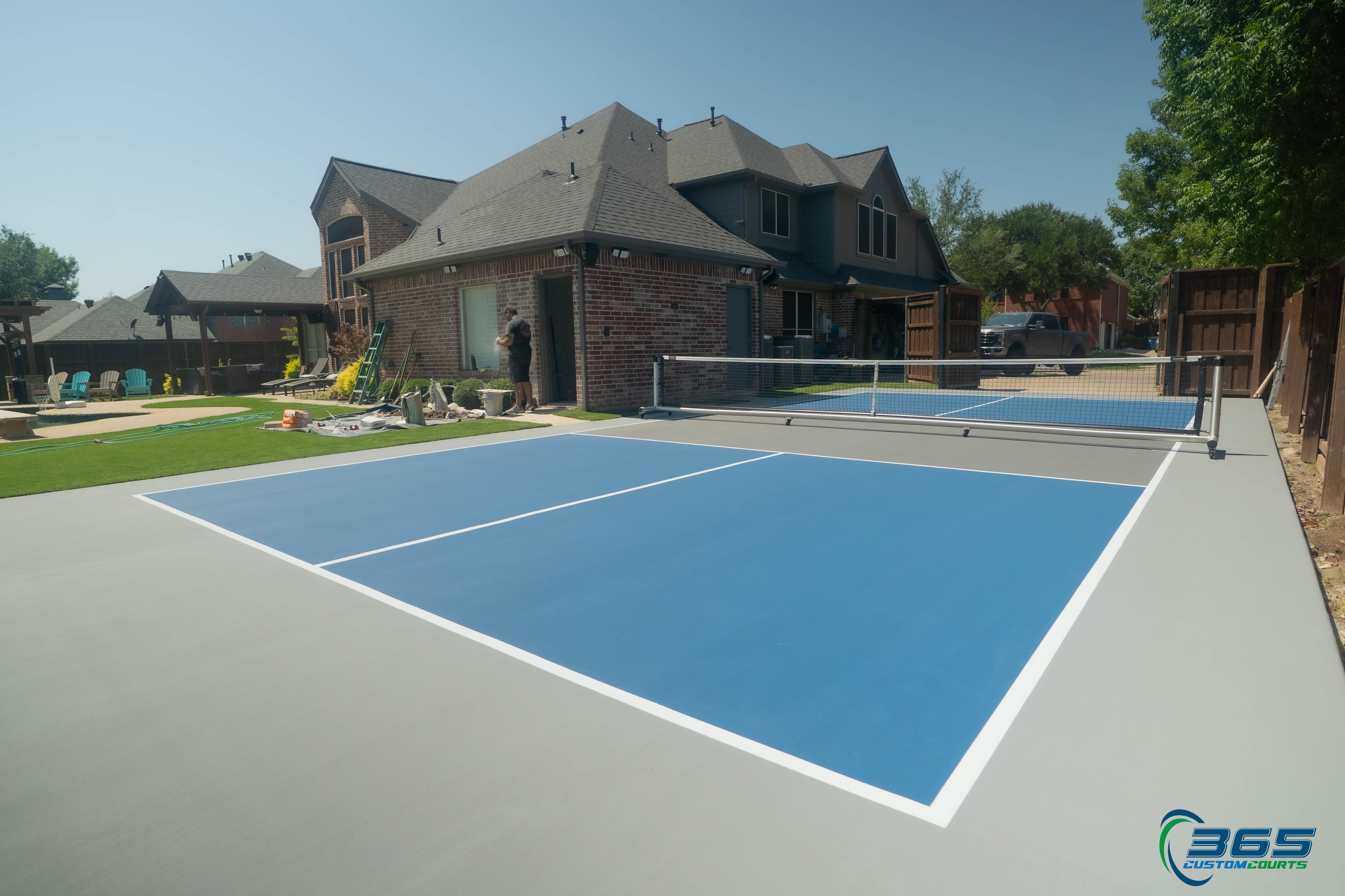 Premium residential basketball court in Southlake